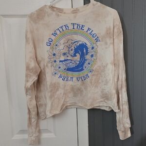 Pura Vida White and Blue Graphic Tee